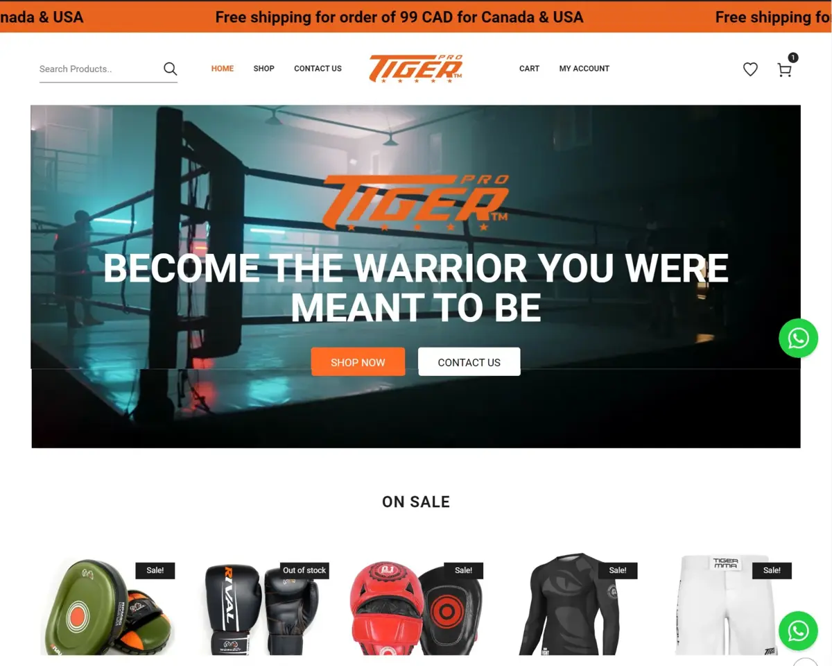 Tiger Pro Fight Shop